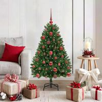 VidaXL Kunstkerstboom met 150 led groen 120 cm pvc en metaal - thumbnail