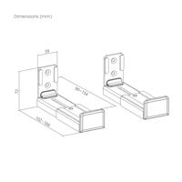 Muurbeugel Aisens SPK02U-191 Zwart 15 kg - thumbnail