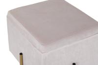 Voetensteun DKD Home Decor Roze Metaal Polyester (45 x 45 x 45 cm) - thumbnail