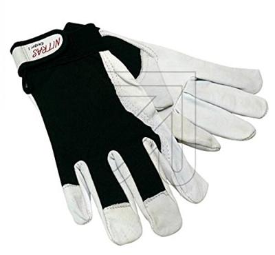 NITRAS SAFETY Glove size 8 black nappa leather gray