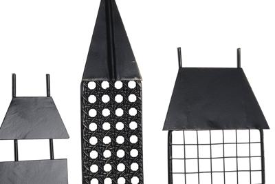 Wanddecoratie DKD Home Decor Zwart Gouden Loft 105 x 6 x 56 cm