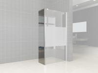 Zijwand Hoekprofiel Wiesbaden Met Middenband 40x200cm 10mm NANO - thumbnail