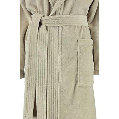 Cawö Cawö Dames Badjas met Capuchon 802 - Graphit 48/50