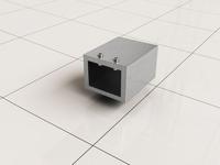 Wiesbaden Muurkoppeling Slim Voor Stabilisatiestang RVS - thumbnail