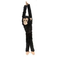Wild Republic Knuffel Chimpansee Junior 51 Cm Pluche Zwart - thumbnail