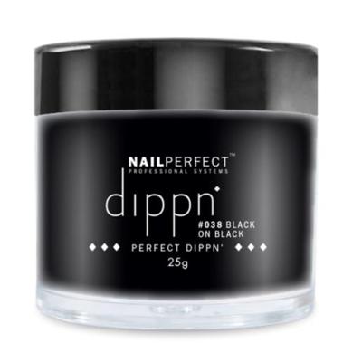 NailPerfect Acrylic Perfect Dippn' Powder Black On Black 25gr