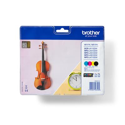 Brother inktcartridge, 1.200 pagina&apos;s, OEM LC-127XLVALBP, 4 kleuren - thumbnail