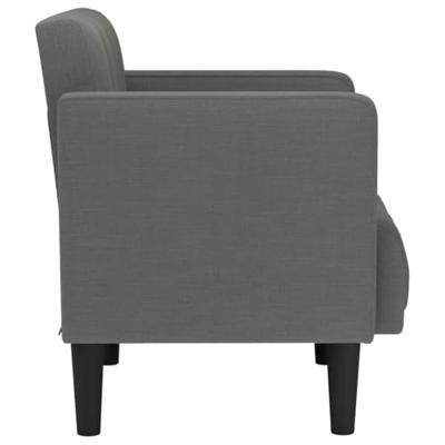Fauteuil met armleuningen 53 cm stof donkergrijs Fauteuil met armleuningen 53 cm stof donkergrijs