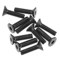 M3x12mm Hex Socket Flat Head - Black (10pcs) (AXA146) - thumbnail
