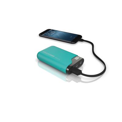 RealPower PB-7500C Powerbank 7500 mAh Li-ion Groen Statusweergave