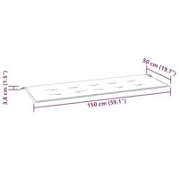 VidaXL Tuinbankkussen 150x50x4 cm oxford stof bladpatroon - thumbnail