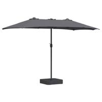 Tuinparasol Antraciet 385 x 209 x 244 cm Stof - thumbnail