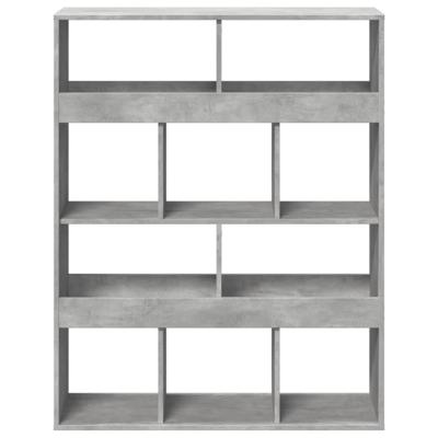 kamerscherm 100x33x125,5 cm bewerkt hout betongrijs