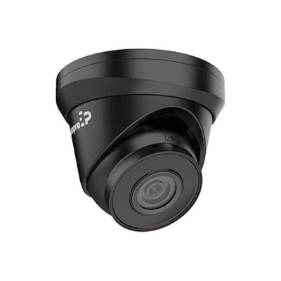 EtiamPro Dome IP-netwerkcamera, bewakingscamera, 4 MP, IR-leds, nachtzicht 30 m, vaste lens, WDR-technologie, PoE-functie, app Guarding Vision, voor binnen en buiten, zwart