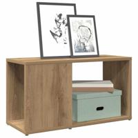 Tv-meubel 60x24x32 cm bewerkt hout artisanaal eikenkleur - thumbnail