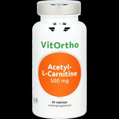 VitOrtho Acetyl-L-Carnitine 500mg 60 Vegetarische capsules