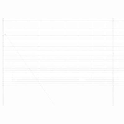 VidaXL Wilde hek warm verzinkt 1000 x 150 x 0,18 cm ijzer