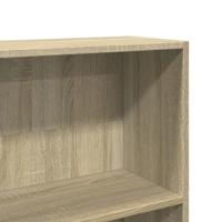 Boekenkast 80x24x176 cm bewerkt hout sonoma eikenkleurig - thumbnail