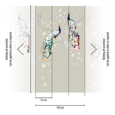 Livingwalls House of Turnowsky - Grijs - Floral - 389092