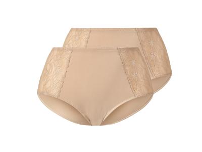 esmara 2 Dames onderbroeken - plus size (Beige, 3XL (56/58))