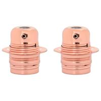 Lamphouders 2 st rosgoud E27 - thumbnail