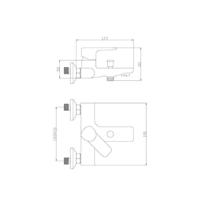 Mengkraan Rousseau Grijs Metaal Blik 15 cm - thumbnail