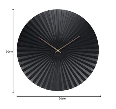 Karlsson WandklokSensu XL zwart - Ø 50cm - KA5658BK