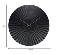 Karlsson WandklokSensu XL zwart - Ø 50cm - KA5658BK - thumbnail