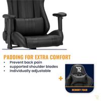 Ranqer Felix gamestoel zwart - thumbnail