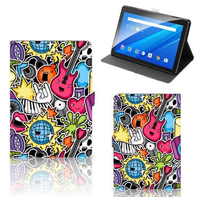 Lenovo Tab E10 Tablet Hoes met standaard Punk Rock Lenovo Tab E10 Tablet Hoes met standaard Punk Rock