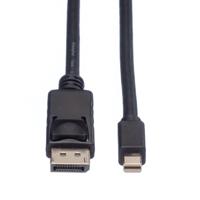 ROLINE DisplayPort kabel, DP M - Mini DP M, zwart, 1,5 m - thumbnail