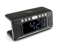 Wekkerradio met Draadloze Oplader en Dual Alarm - Digitale Wekker met FM-radio - Wit Display (HCG008Q) - thumbnail