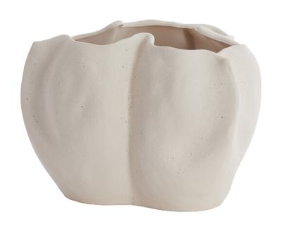 Light & Living Vaas 'Sanguli' Keramiek, 22cm, kleur Crème