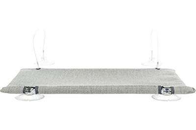Trixie kattenmand hangmat raam velours grijs