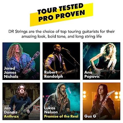 DR Strings NMCE-10 Hi-Def Neon Multi-Color Medium 10-46 elektrische gitaarsnaren DR Strings NMCE-10 Hi-Def Neon Multi-Color Medium 10-46 elektrische gitaarsnaren