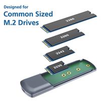 Akasa AK-ENU3M2-05 behuizing voor opslagstations SDD-behuizing Zilver M.2 - thumbnail