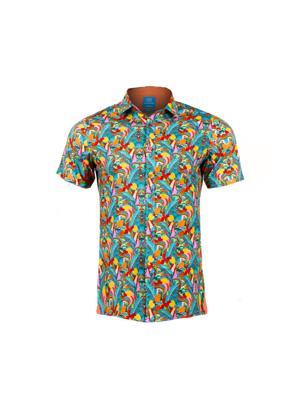 Havana Breeze Short Sleeve Overhemd XL Lureaux - Handgemaakte Nette Schoenen Voor Heren