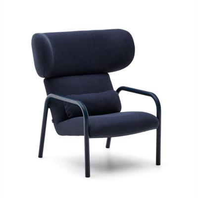 Kave Home Fauteuil 'Inari' Structuurstof, kleur Donkerblauw