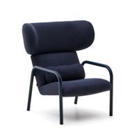 Kave Home Fauteuil 'Inari' Structuurstof, kleur Donkerblauw - thumbnail