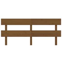 Hoofdbord 204x3x81 cm massief grenenhout honingbruin - thumbnail