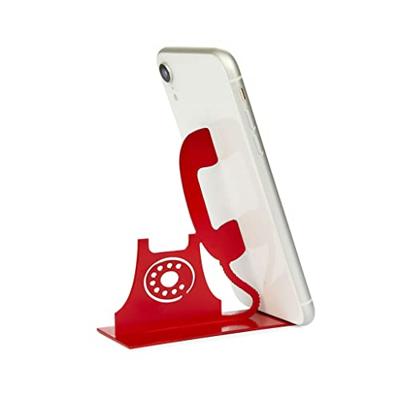 Balvi Smartphonehouder Riiing Rode kleur Geschikt voor kantoor, bureau, slaapkamer of woonkamer Meta