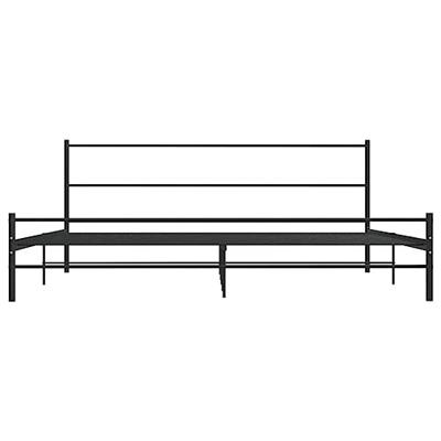 VidaXL Bedframe metaal zwart 180x200 cm VidaXL Bedframe metaal zwart 180x200 cm