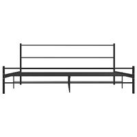 Bedframe metaal zwart 180x200 cm - thumbnail