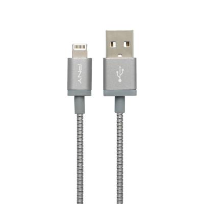 PNY Metallic Lightning to USB Charge and Sync Cable - Space Grey