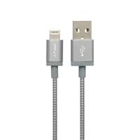 PNY Metallic Lightning to USB Charge and Sync Cable - Space Grey - thumbnail