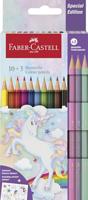 Faber Castell Kleurpotlood Unicorn zeskantig in karton etui - thumbnail