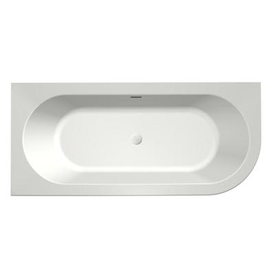 Half-vrijstaand bad Xenz Charley | 165x76 cm | Links | Incl.Badafvoer-Mat wit | Sleuf overloop | Acryl | Mat wit Half-vrijstaand bad Xenz Charley | 165x76 cm | Links | Incl.Badafvoer-Mat wit | Sleuf overloop | Acryl | Mat wit