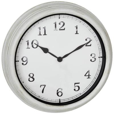 TFA Dostmann 60.3067.02 Kwarts Outdoorhorloge 38 cm x 63 mm Wit Spatwaterdicht, Groot display