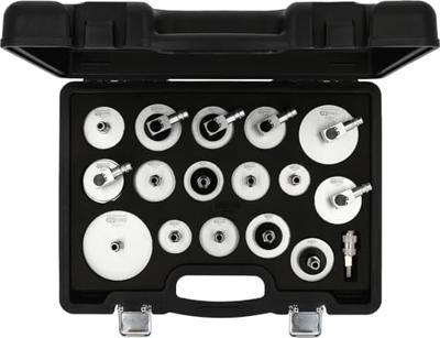 KS Tools 160.0815 Universele ontluchtingsnippel-adapterset voor remontluchting, 17-delig