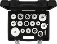 KS Tools 160.0815 Universele ontluchtingsnippel-adapterset voor remontluchting, 17-delig - thumbnail